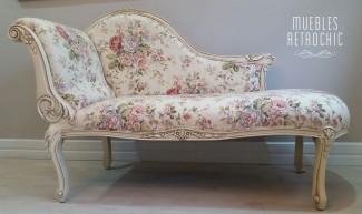 Floral chaise deals